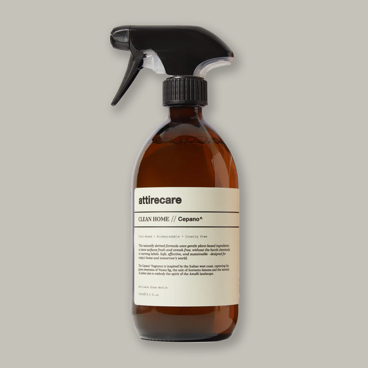 Attirecare - Clean Home Spray Cepano | Plant-derived | Aesthetic Cleaning | Essential Oil Infused Cleaning Spray