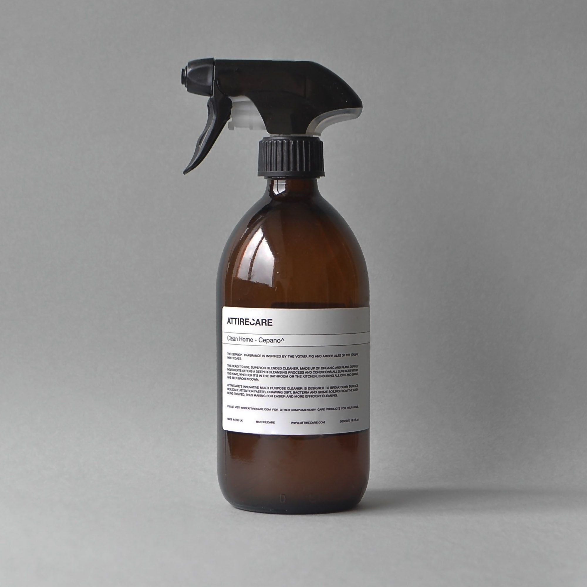 Attirecare - Clean Home Spray Cepano | Plant-derived | Aesthetic Cleaning | Essential Oil Infused Cleaning Spray
