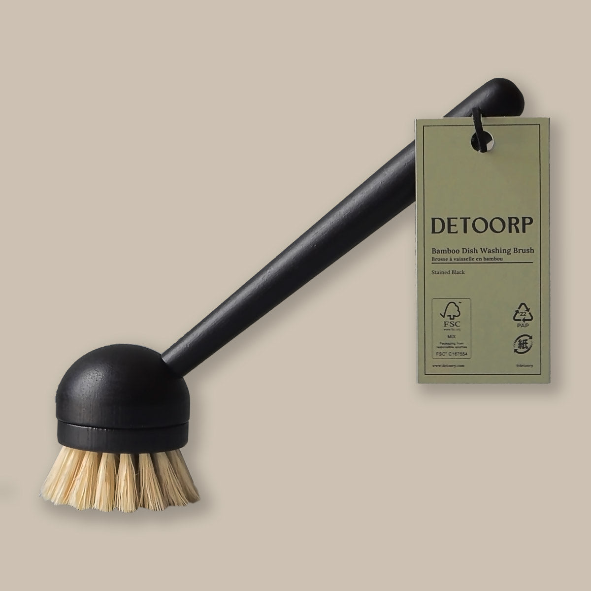 Detoorp | Bamboo Dish Washing Brush | Cleaning Brush | Dish Washing Tool | Eco-friendly | Sustainable Kitchen