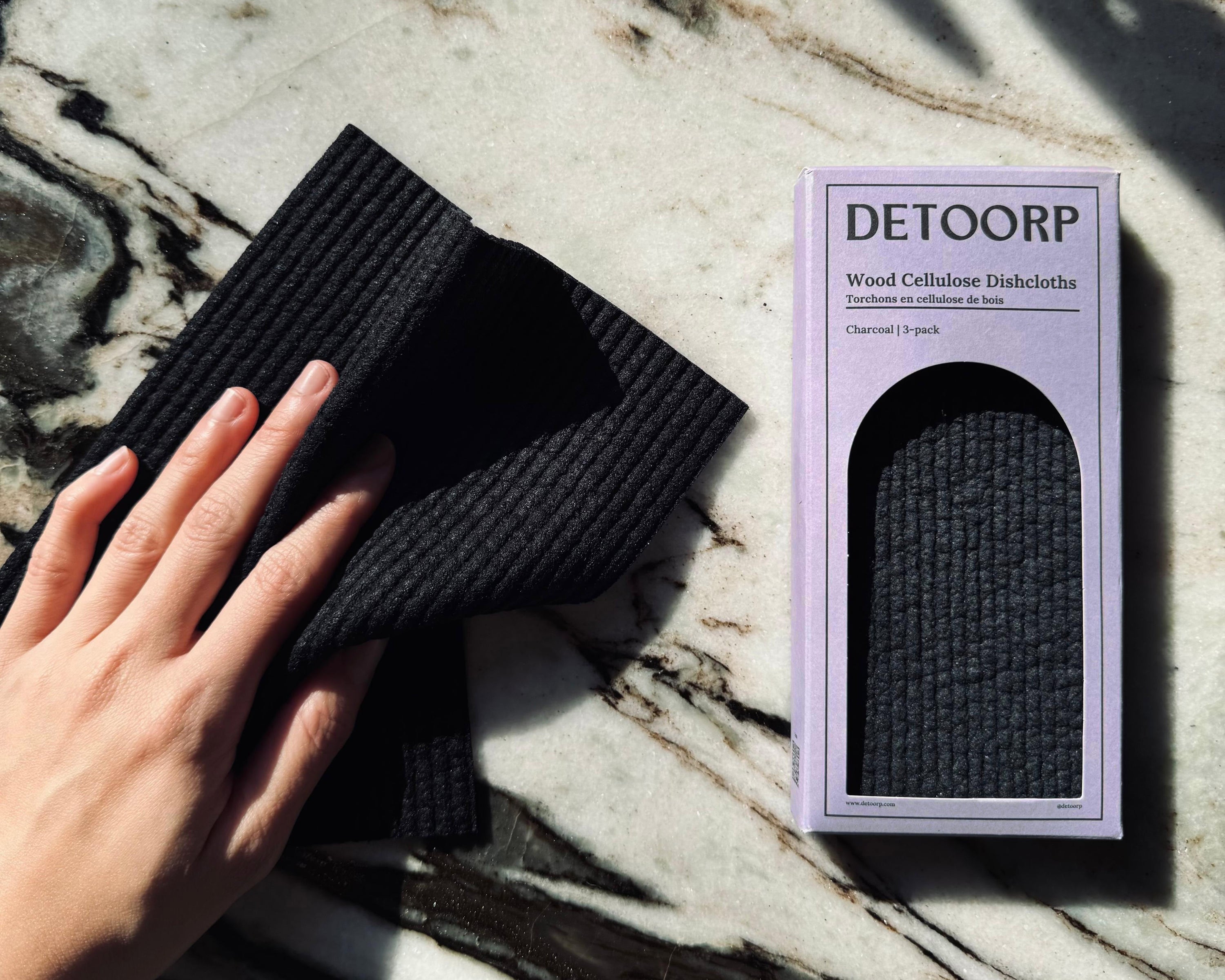 Detoorp | Wood Cellulose Swedish Dishcloths | Eco-friendly Kitchen Cloth | Cotton Cloth | Cleaning Cloth