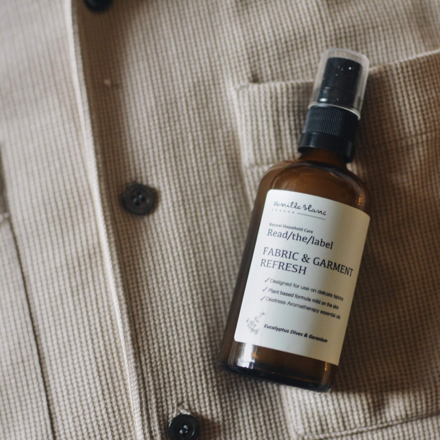 Read The Label | Fabric and Garment Refresher | Clothes Spray | Vanilla Blanc